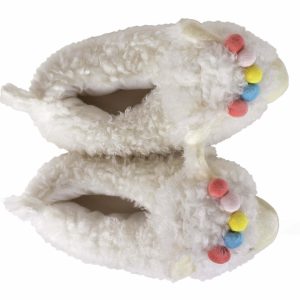 Cozy White Llama Slippers - Perfect Gift for Halloween, Christmas, Valentine