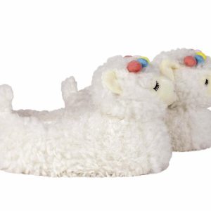 Cozy White Llama Slippers - Perfect Gift for Halloween, Christmas, Valentine