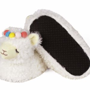 Cozy White Llama Slippers - Perfect Gift for Halloween, Christmas, Valentine