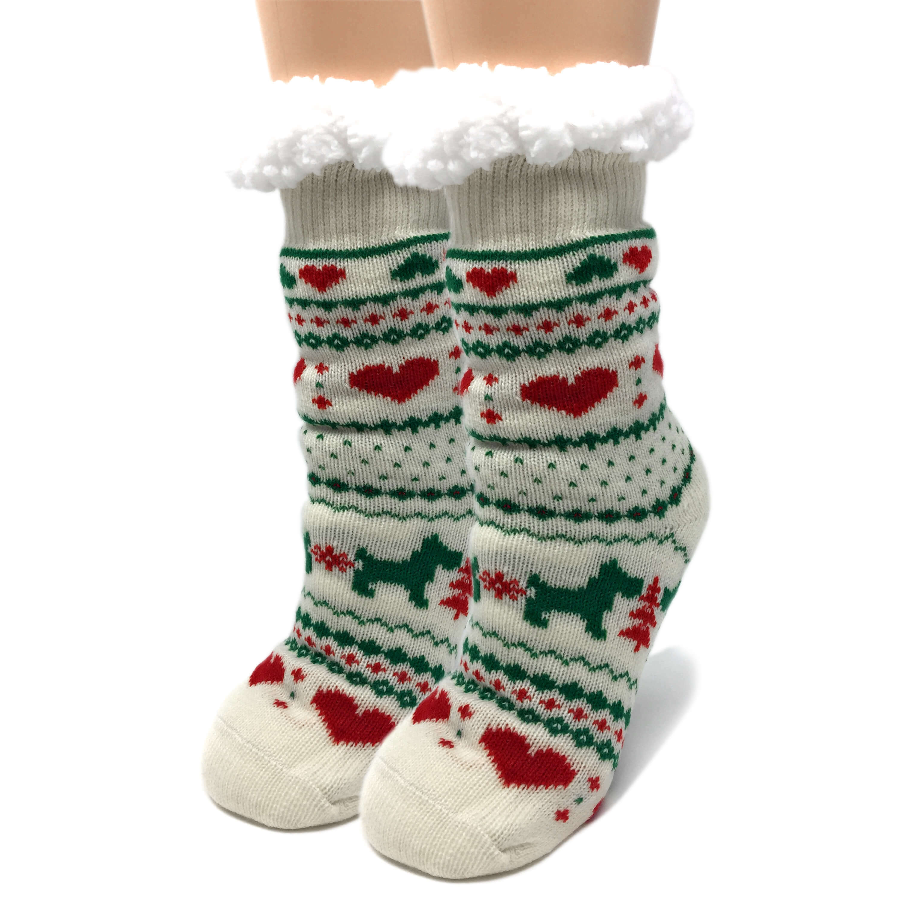 Cozy Winter Cheer Slipper Socks - Perfect Gift for Halloween, Christmas, Valentine