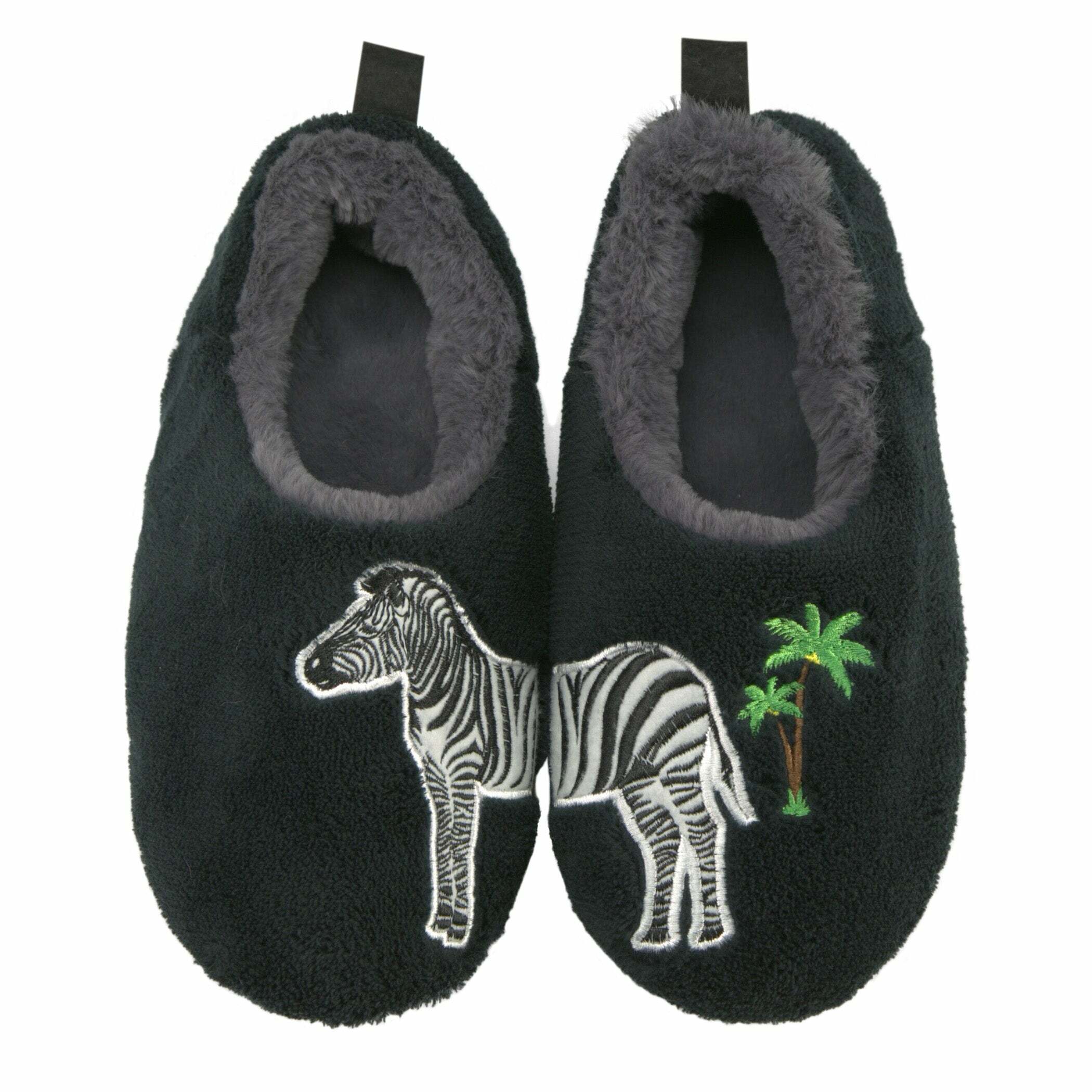 Cozy Zebra Print Slippers - Perfect Gift for Halloween, Christmas, Valentine