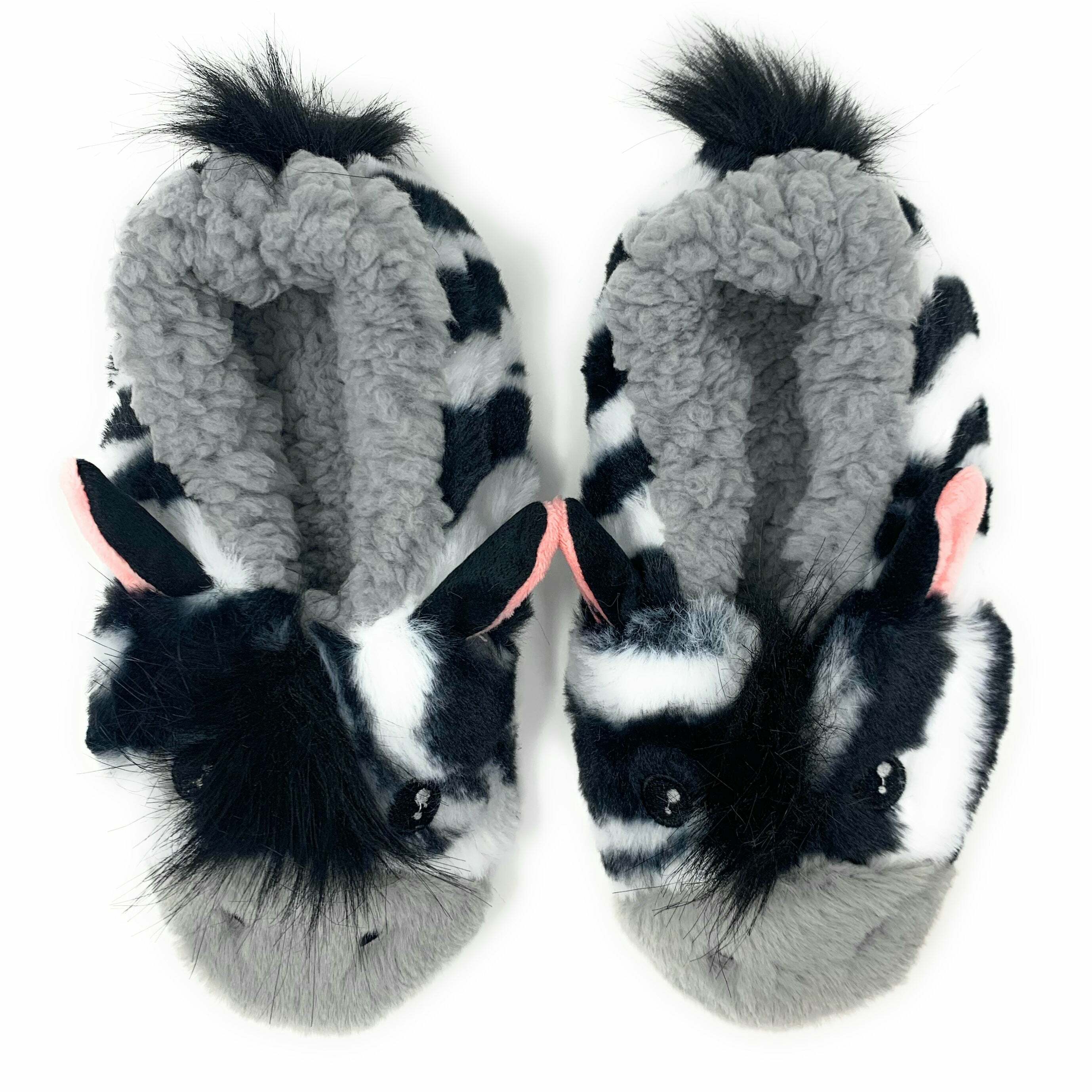 Cozy ZZ Zebra Slippers - Perfect Gift for Halloween, Christmas, Valentine