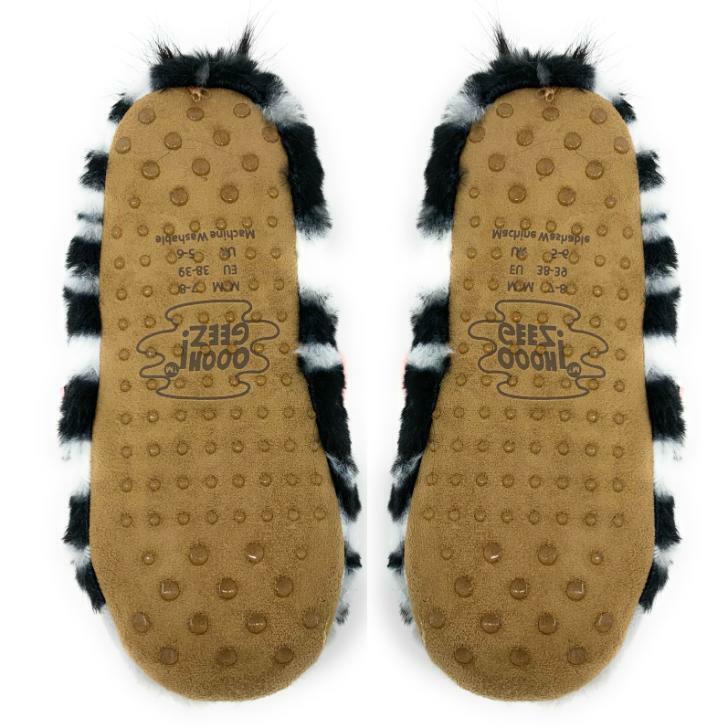 Cozy ZZ Zebra Slippers - Perfect Gift for Halloween, Christmas, Valentine