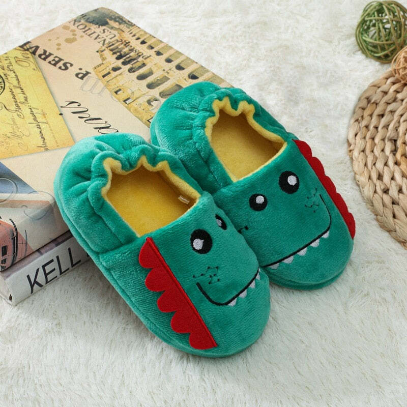 Crocodile-Themed Slippers for Kids - Perfect Holiday Gift for Halloween, Christmas, Valentine