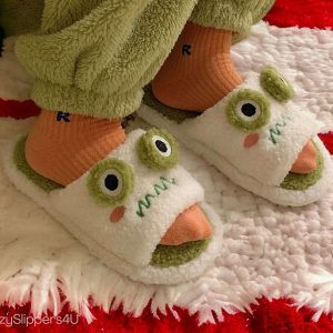 Cute Frog Slippers - Funny Animal Slides, Perfect Gift for Halloween, Christmas, Valentine