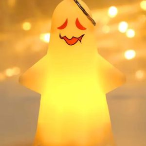 Cute Ghost LED Hanging Lamp - Spooky Pumpkin Lantern & Ghost Pendant for Halloween Decor and Gifts