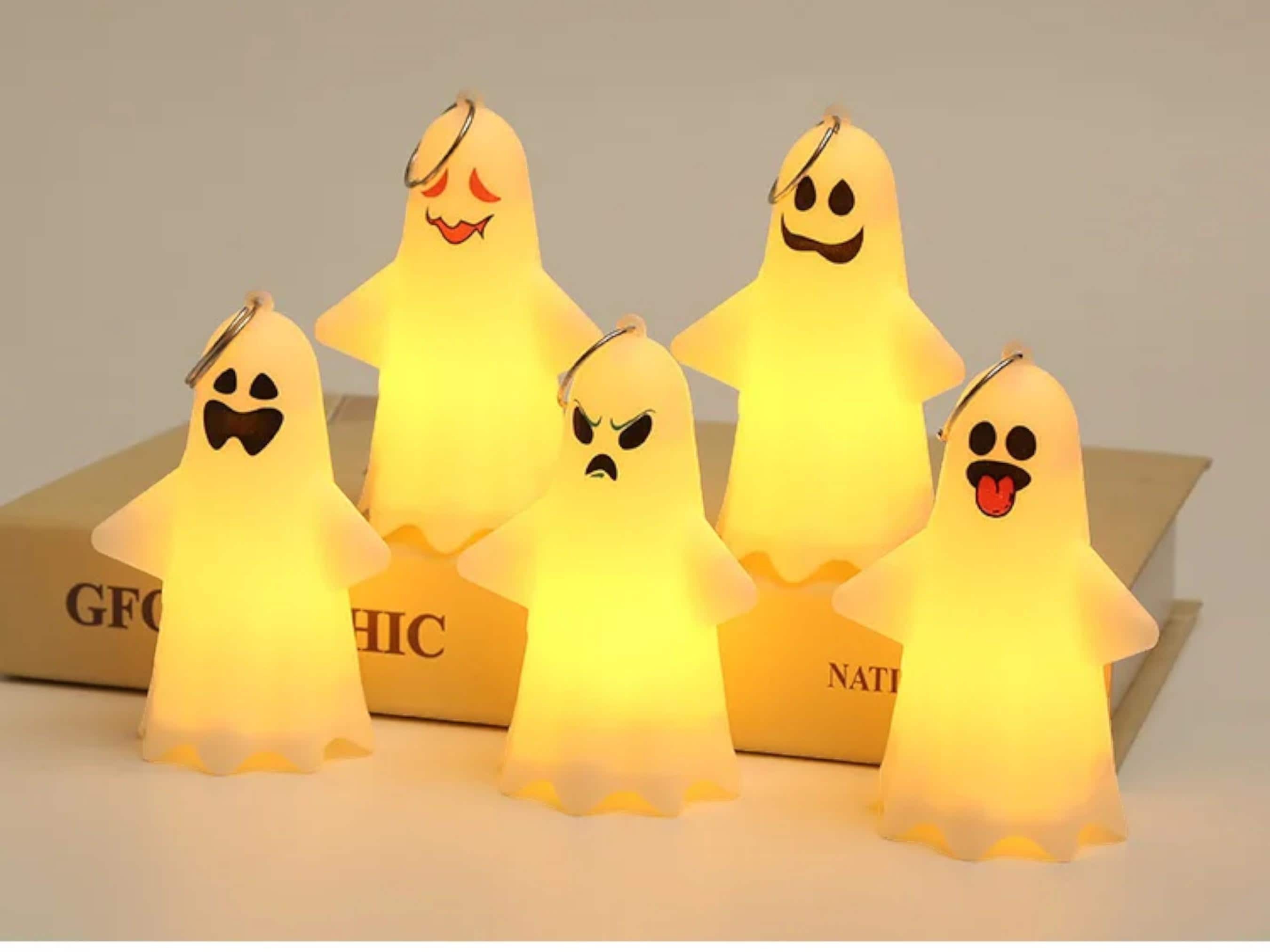 Cute Ghost LED Hanging Lamp - Spooky Pumpkin Lantern & Ghost Pendant for Halloween Decor and Gifts