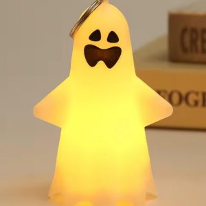 Cute Ghost LED Hanging Lamp - Spooky Pumpkin Lantern & Ghost Pendant for Halloween Decor and Gifts