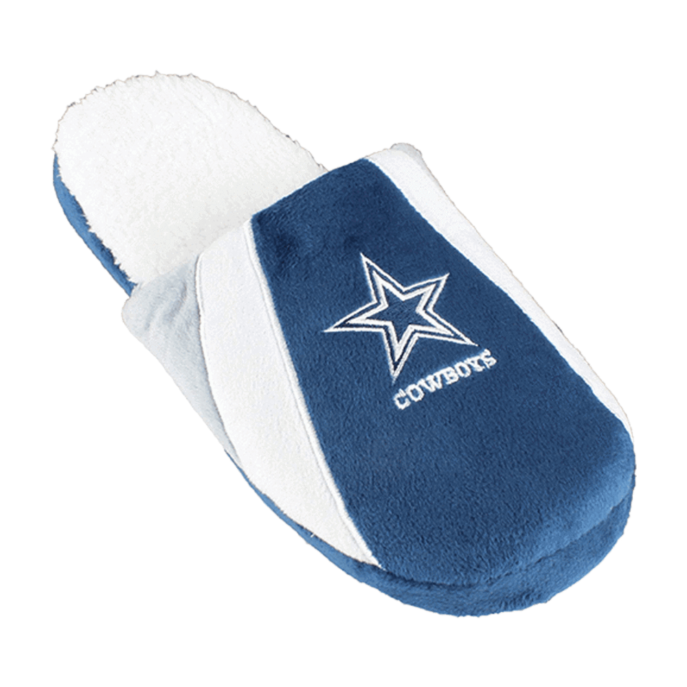 Dallas Cowboys Sherpa Slides - Cozy Slippers Perfect for Holiday Gifts and Fan Comfort