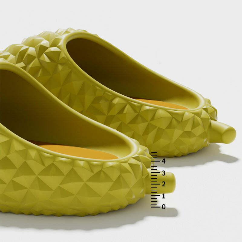 Durian-Themed Slippers: Unique Gift for LoversHoliday Season - Halloween, Christmas, Valentine