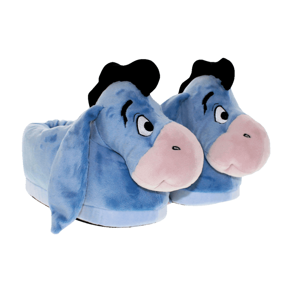 Eeyore Plush Slippers - Cozy Gift for LoversHoliday Season, Perfect for Halloween & Christmas