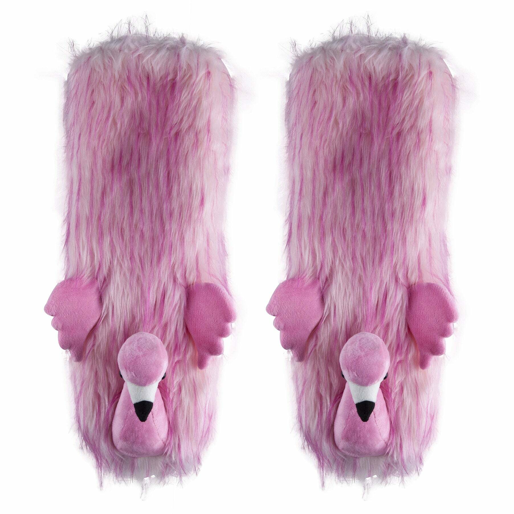 Flamingo Time Cozy Plush Slipper Socks - Perfect Gifts like Christmas and Valentine