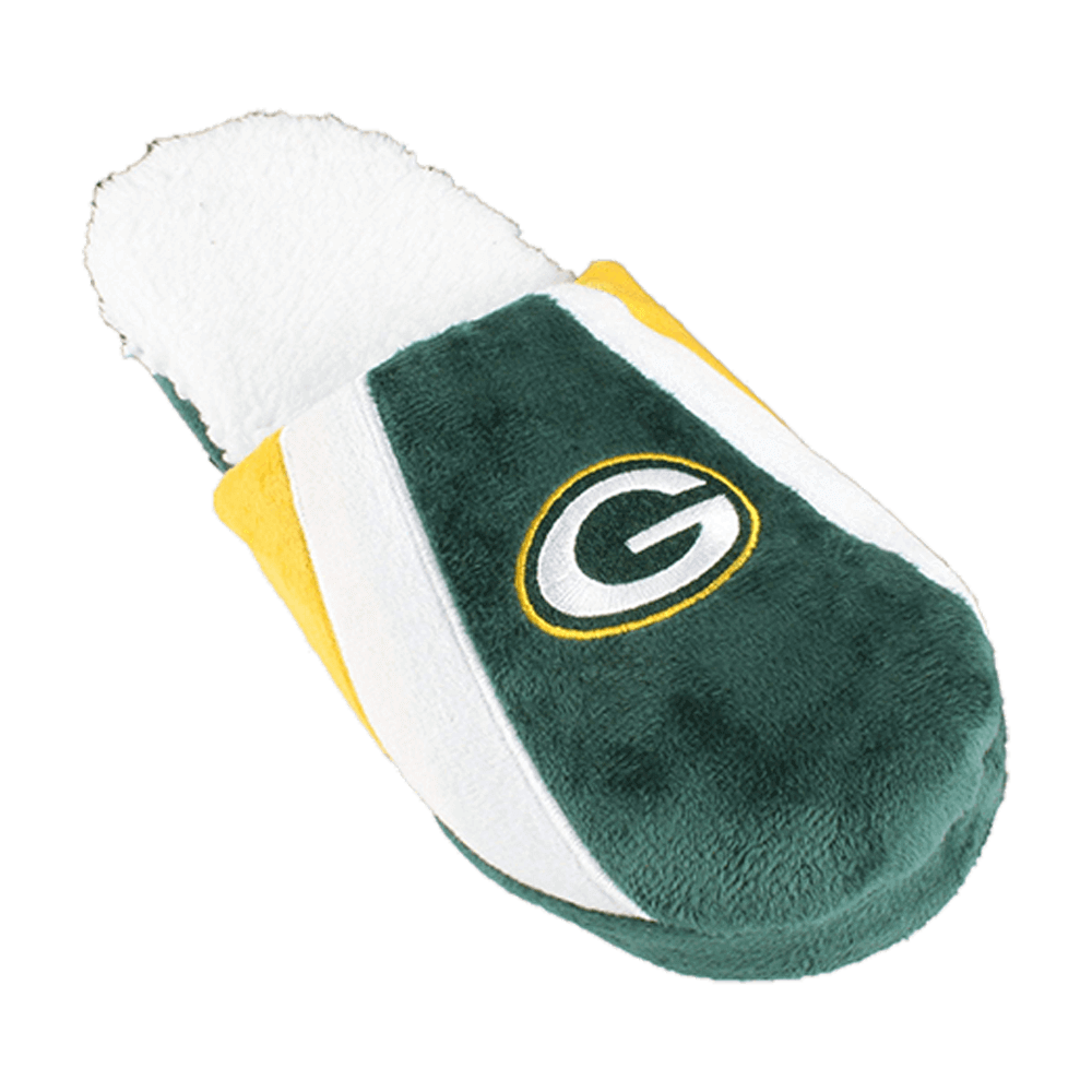 Green Bay Packers Sherpa Slide Slippers - Perfect Gifts like Christmas and Valentine