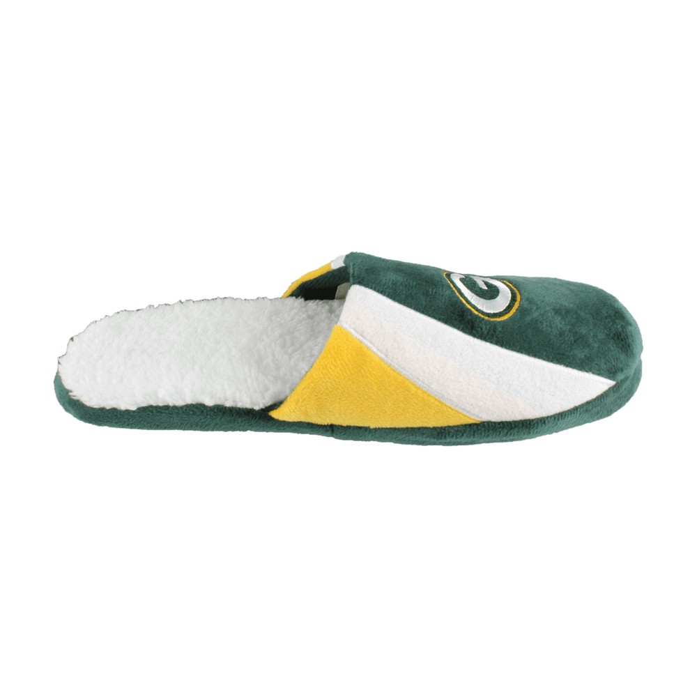 Green Bay Packers Sherpa Slide Slippers - Perfect Gifts like Christmas and Valentine