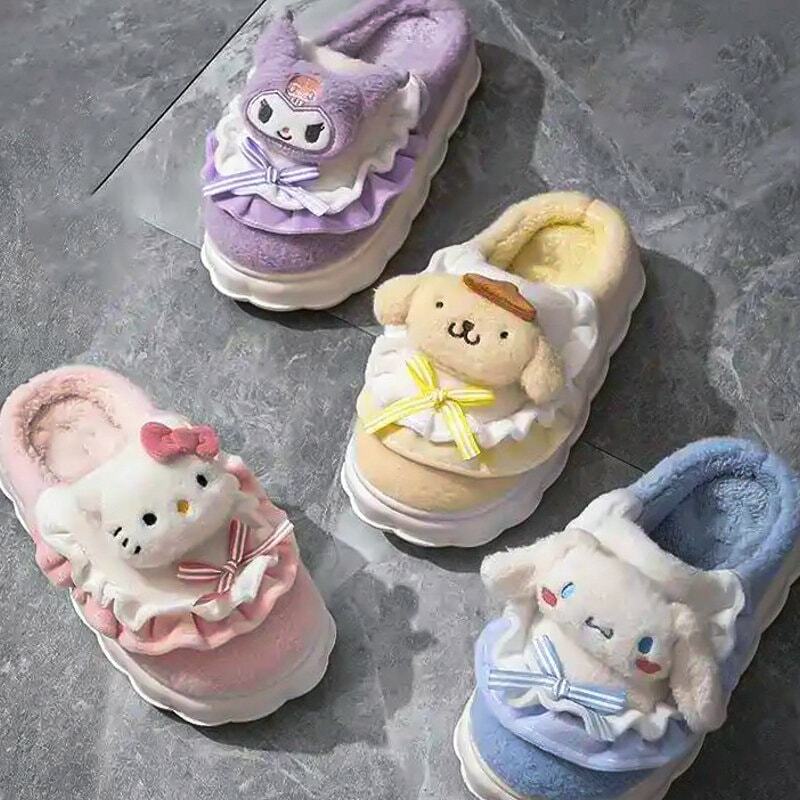 Hello Kitty Women's Cozy Cotton Slippers - Perfect Gifts and Special Occasions