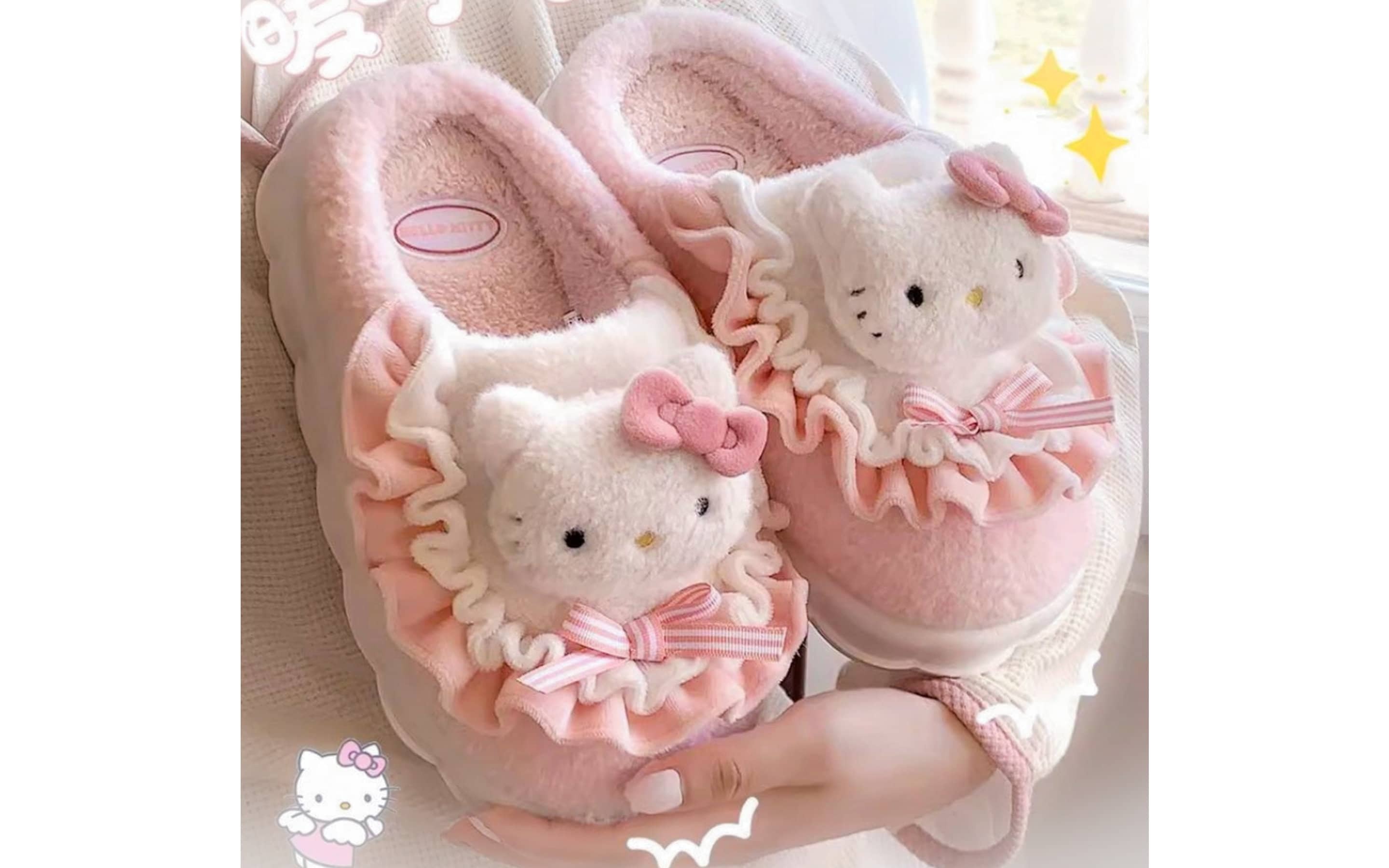 Hello Kitty Women's Cozy Cotton Slippers - Perfect Gifts and Special Occasions