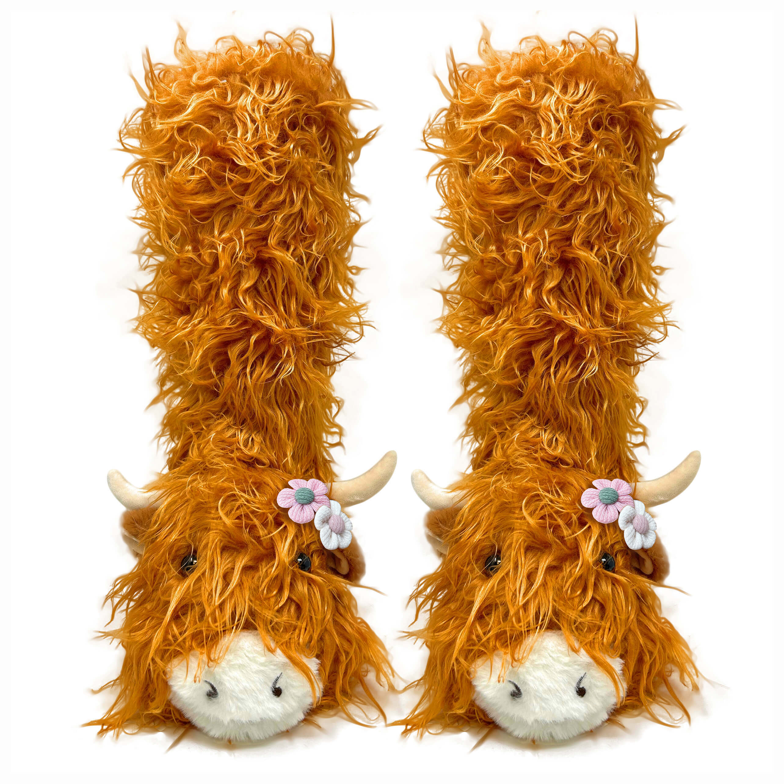 Highland Cattle Cozy Slipper Socks - Perfect Gift for Halloween, Christmas, Valentine