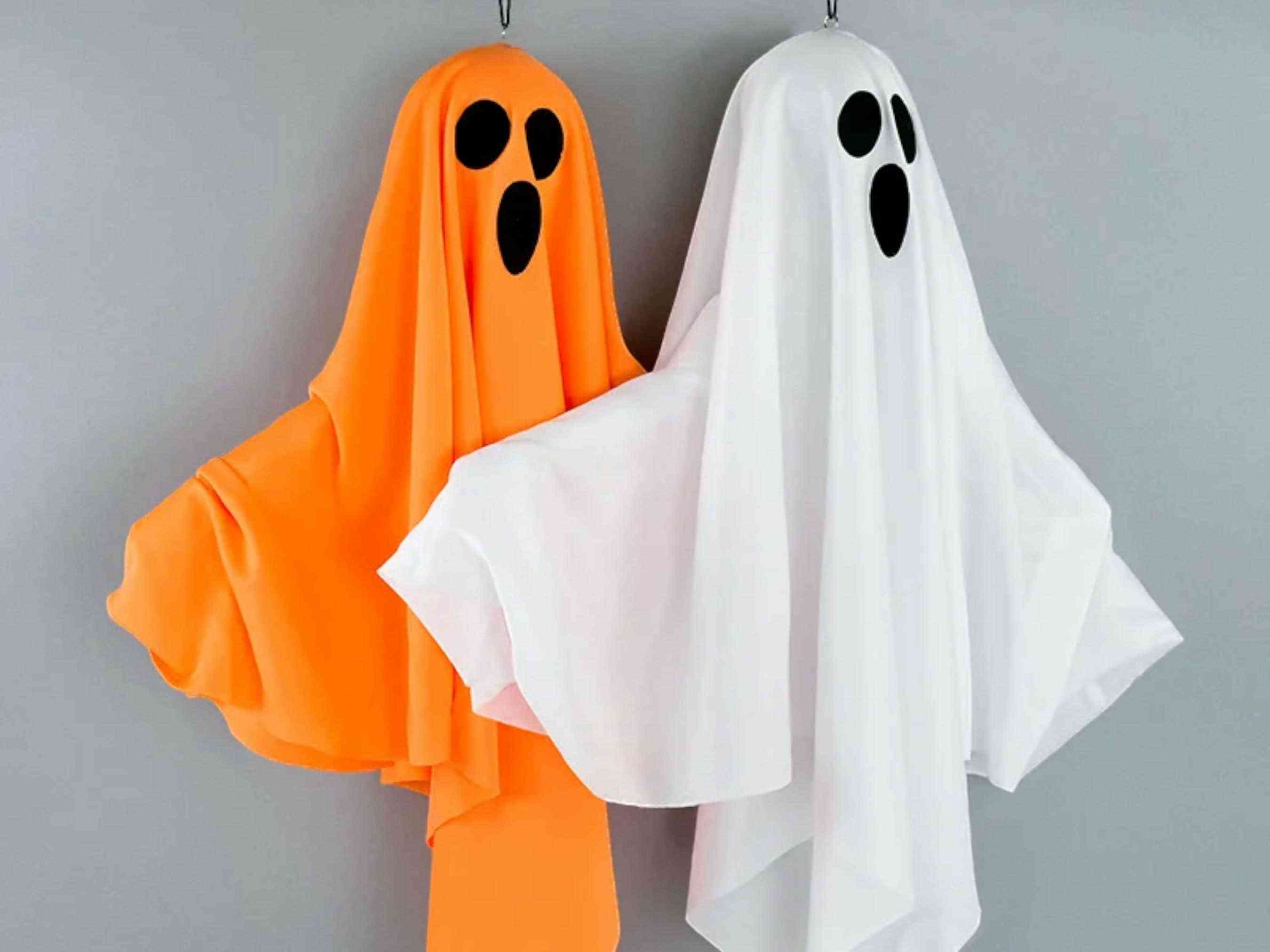 LED Glow Ghost Hanging Decoration for Halloween - Spooky Indoor/Outdoor Haunted House Prop