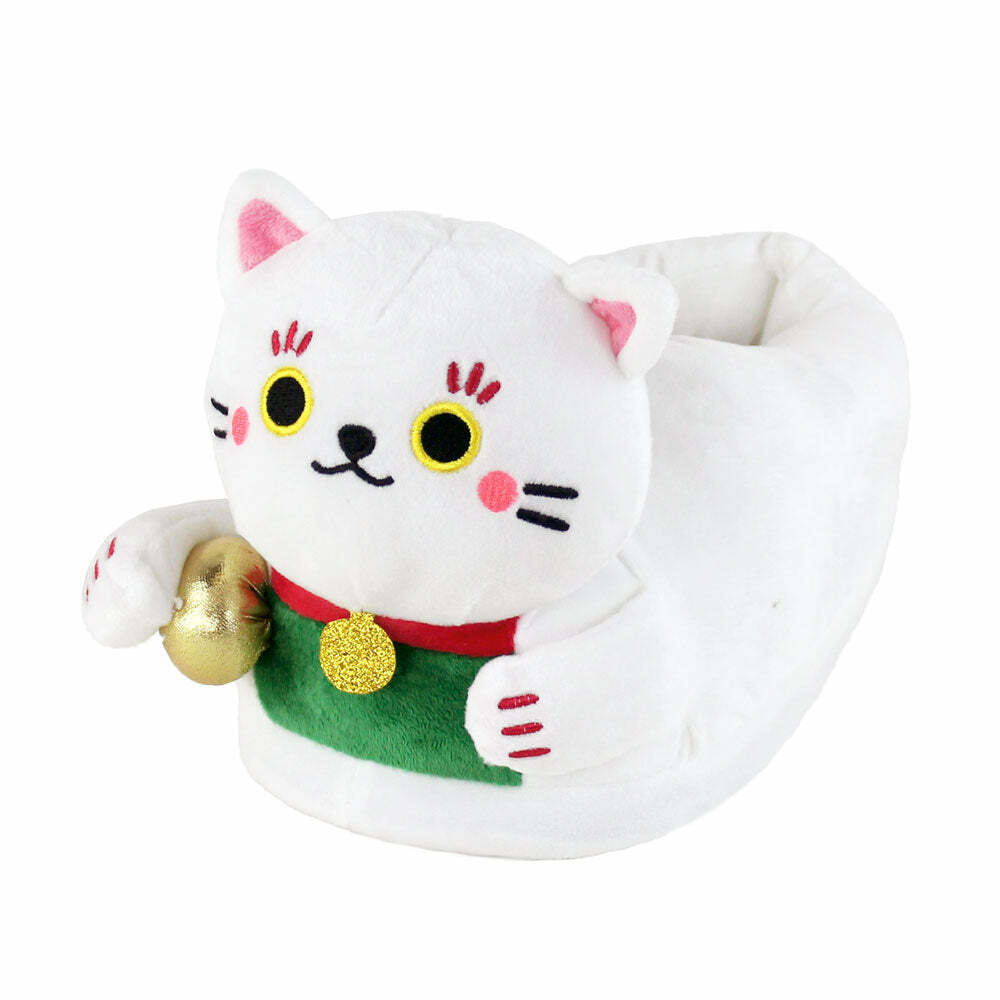 Lucky Cat Maneki Neko Slippers - Perfect Gift for Halloween, Christmas, Valentine