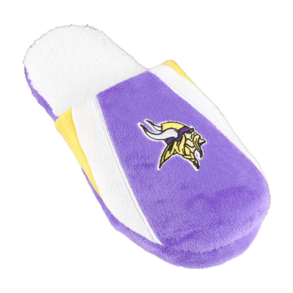 Minnesota Vikings Sherpa Slide Slippers - Perfect Gifts like Christmas and Valentine