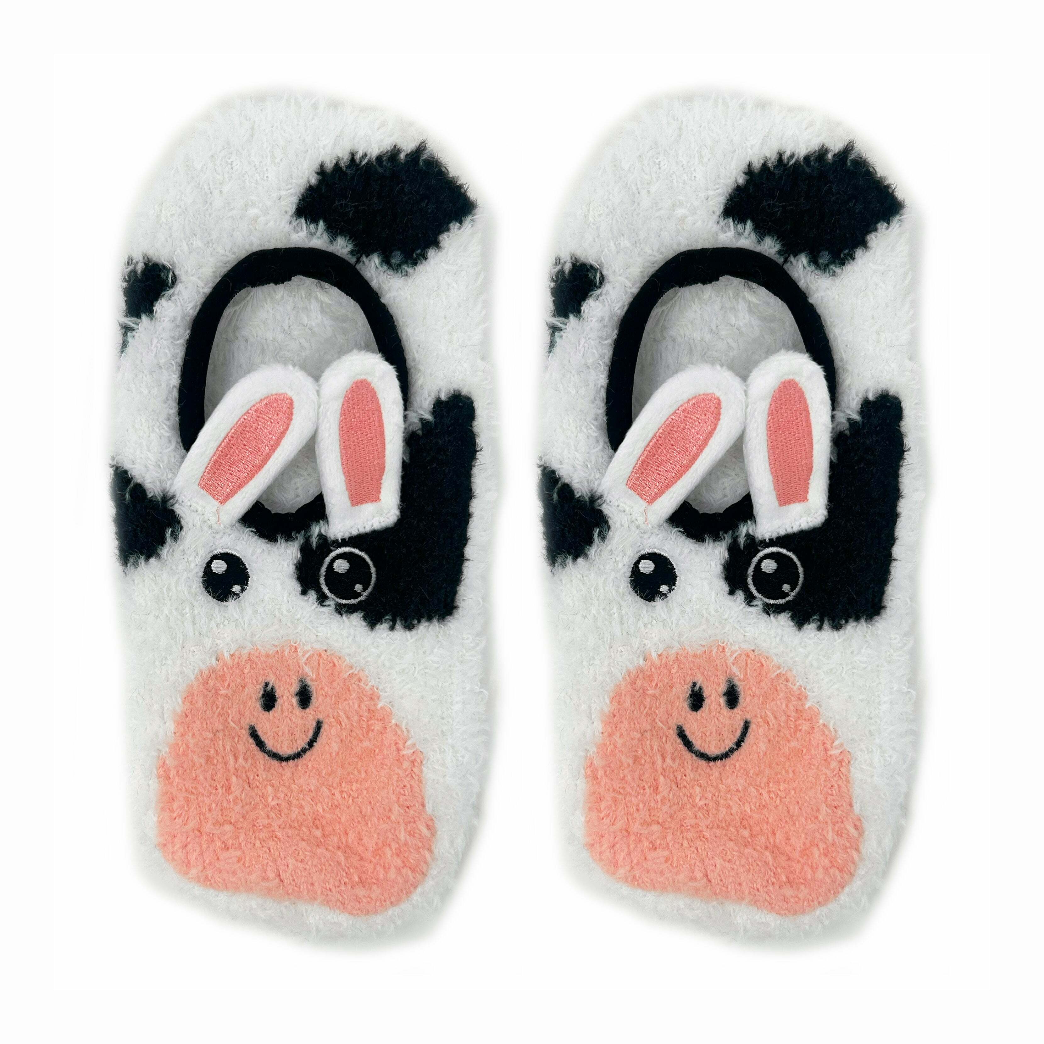 Moo Over Sock Slippers - Cozy Gift for Loved Ones Holiday Season, Perfect for Halloween & Christmas