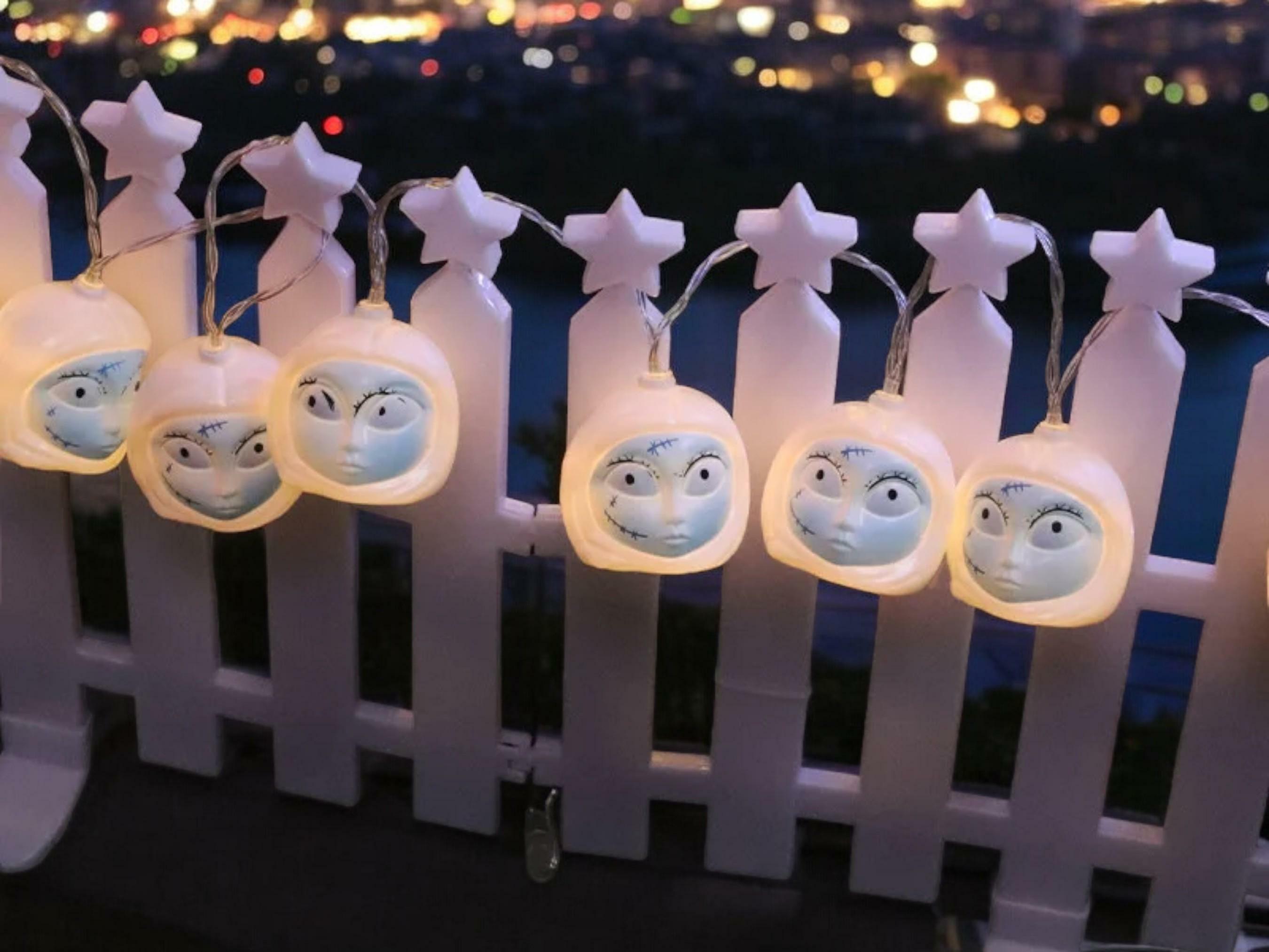 Nightmare Before Christmas Jack & Sally 3D LED String Lights - Perfect Halloween & Christmas Gift