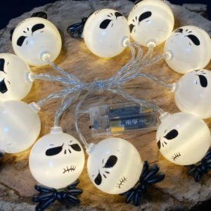 Nightmare Before Christmas Jack & Sally 3D LED String Lights - Perfect Halloween & Christmas Gift