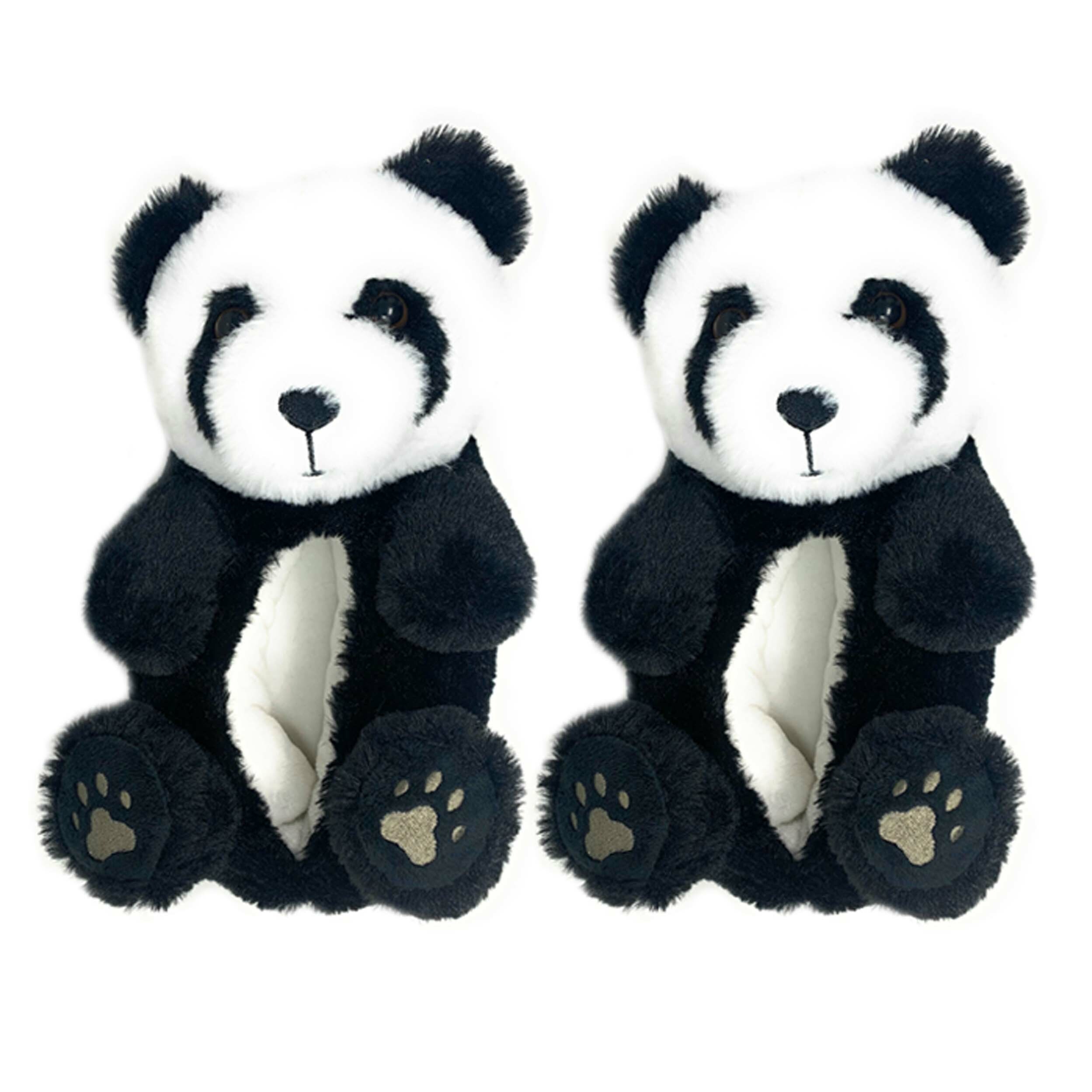 Panda Hugs Cozy Fuzzy Slippers - Perfect Gift for Halloween, Christmas, Valentine