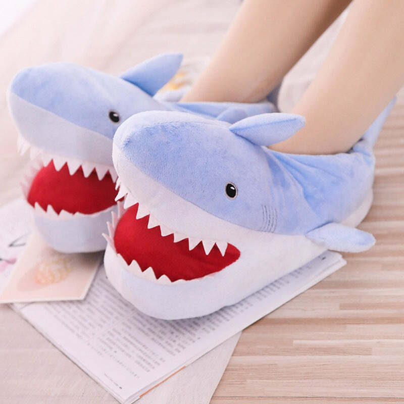 Snarky Shark Slippers - Fun and Cozy Gift for Halloween, Christmas, Valentine