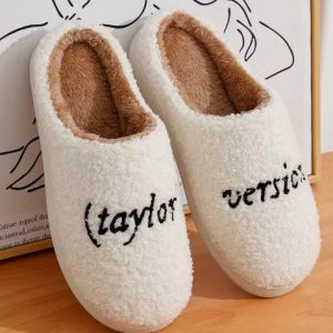 Taylor Swift Inspired Thick Sole Slippers for Men & Women - Plush Anti-Slip Slides, Perfect Gifts