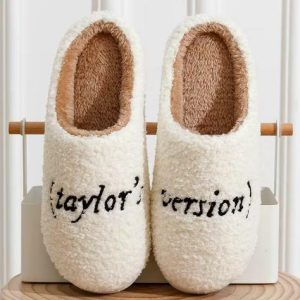 Taylor Swift Inspired Thick Sole Slippers for Men & Women - Plush Anti-Slip Slides, Perfect Gifts