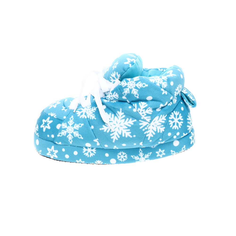 Teal Snowflake Slippers - Cozy Holiday Gift for Loved Ones This Christmas and Valentine