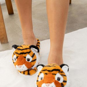 Tiger Roar Slippers - Cozy and Stylish Footwear, Perfect Gift for Halloween, Christmas, Valentine