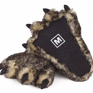 Timber Wolf Paw Slippers - Cozy Gift for LoversHoliday Season, Perfect for Halloween & Christmas