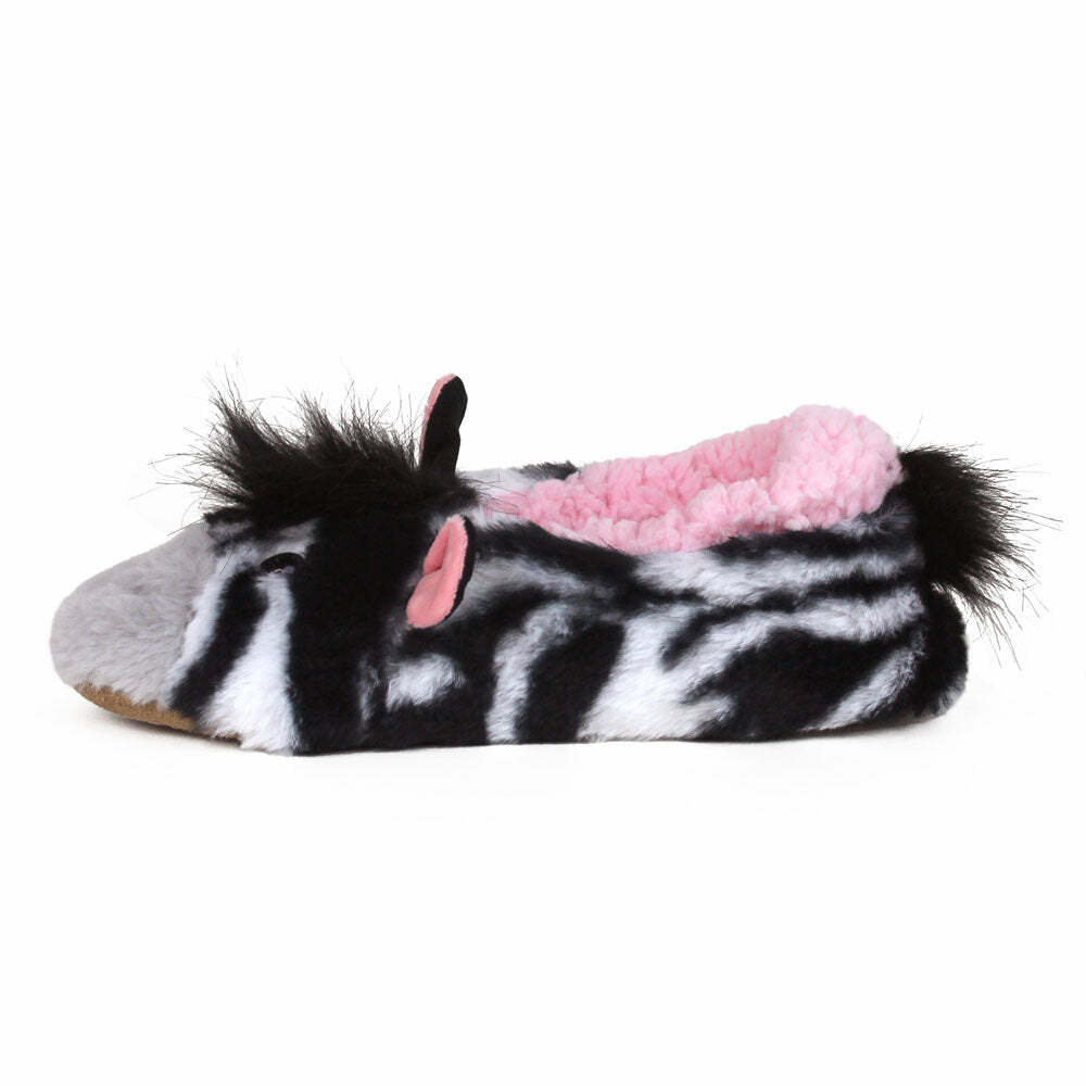 Zebra Print Sock Slippers - Cozy Gift for Loved OnesHoliday Season